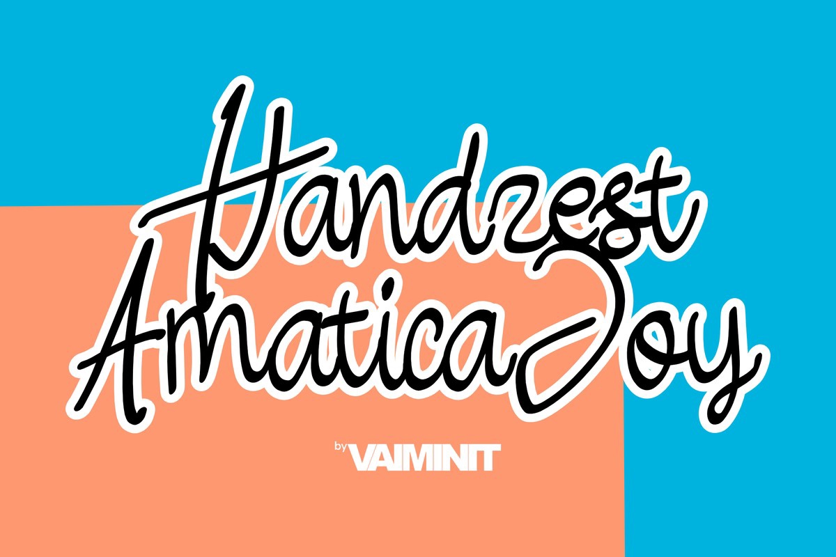 Font Handzest Amatica Joy
