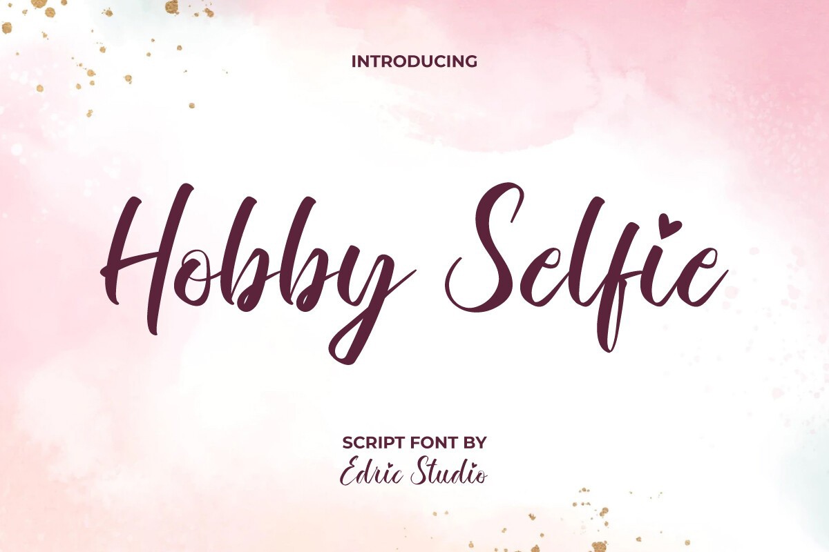 Font Hobby Selfie