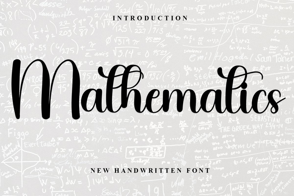 Font Mathematics