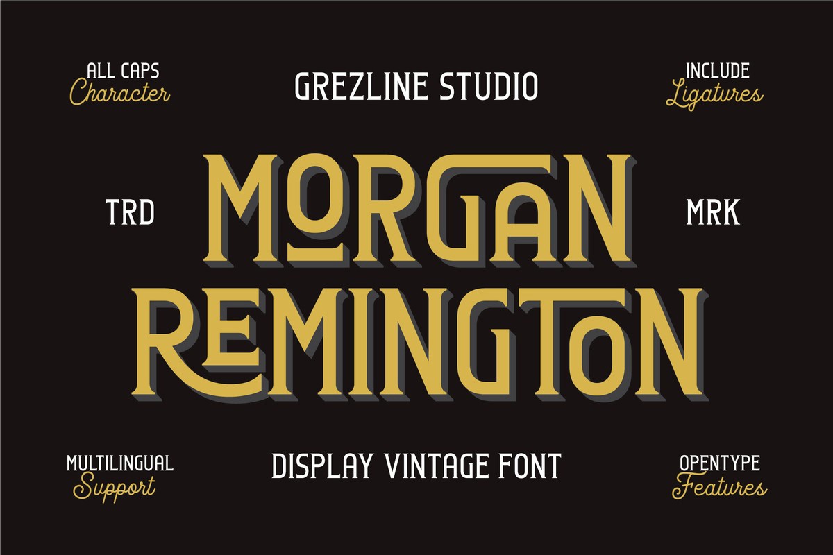 Font Morgan Remington