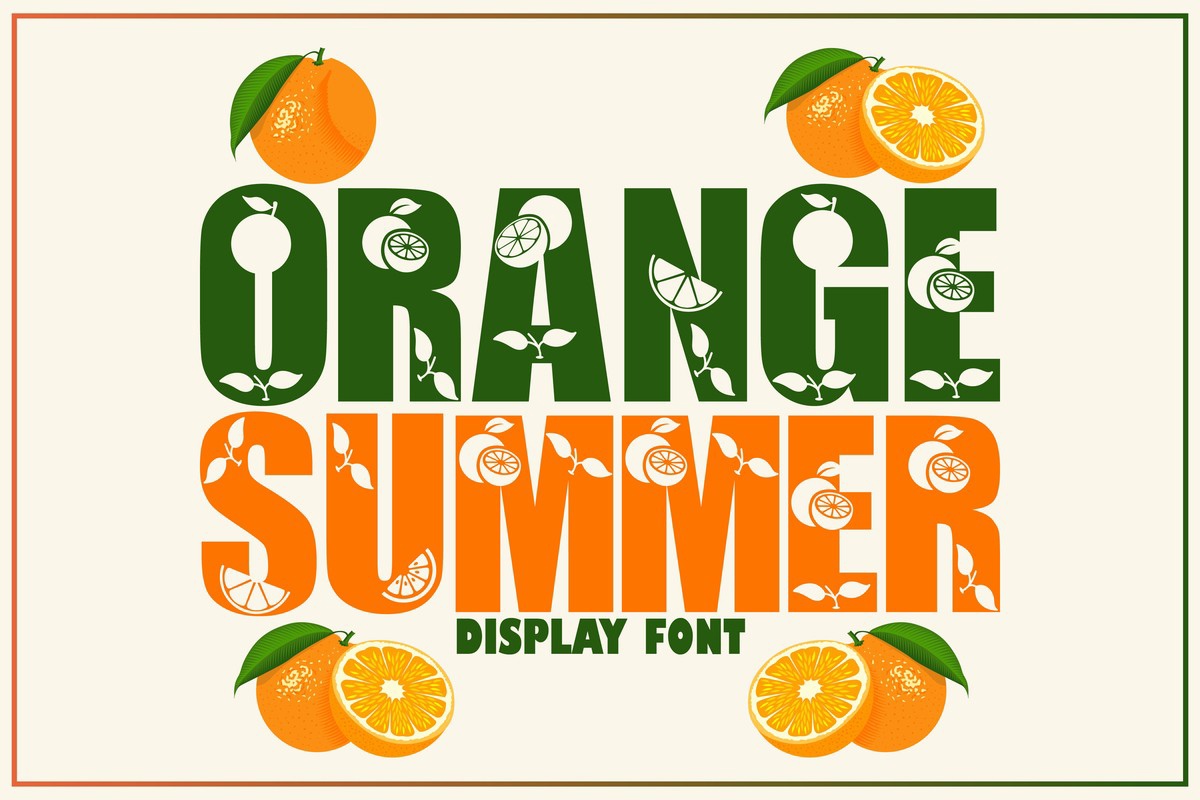 Font Orange Summer