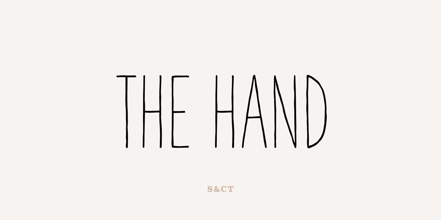 Font The Hand