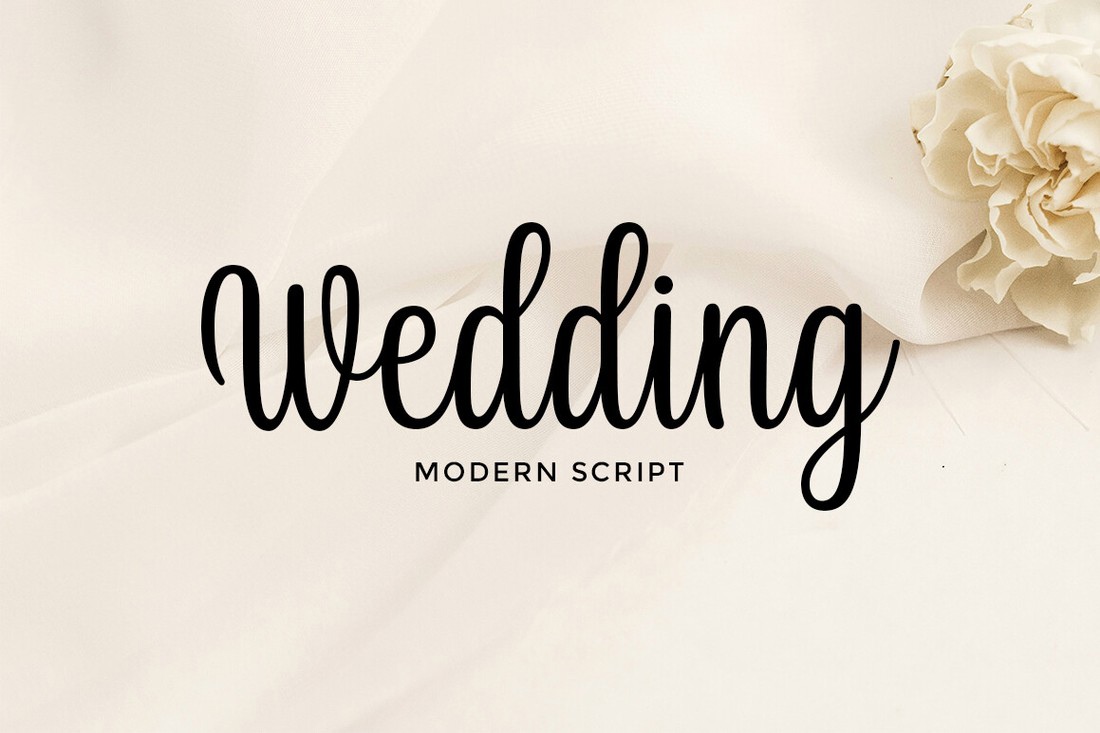 Font Wedding Script