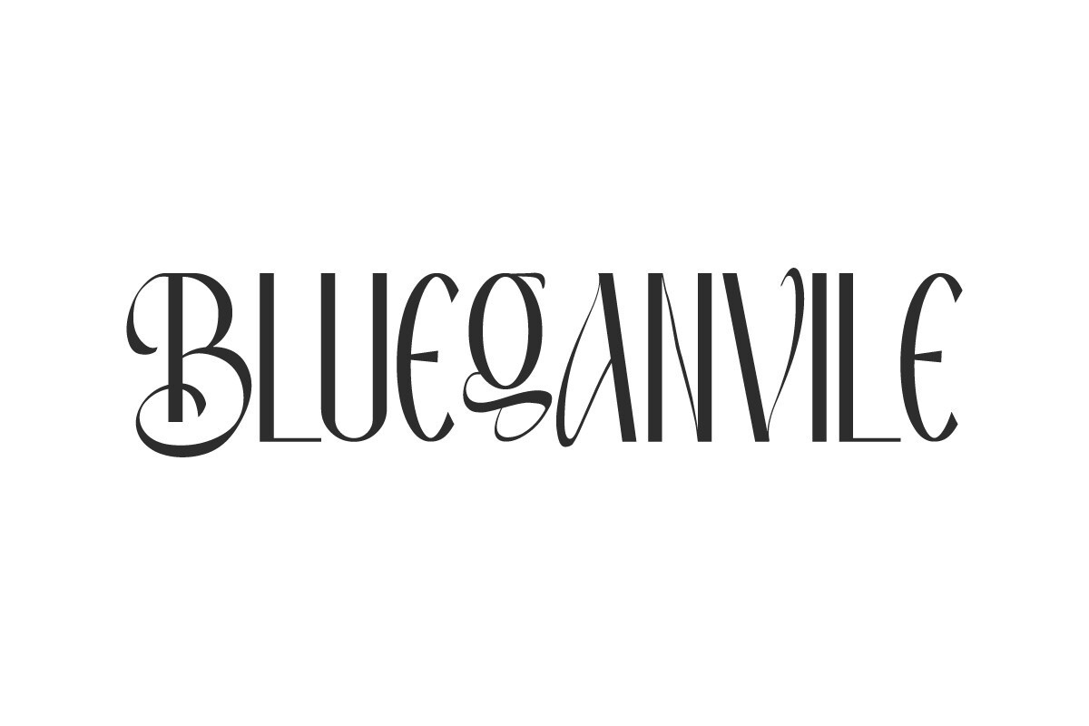 Font Blueganvile
