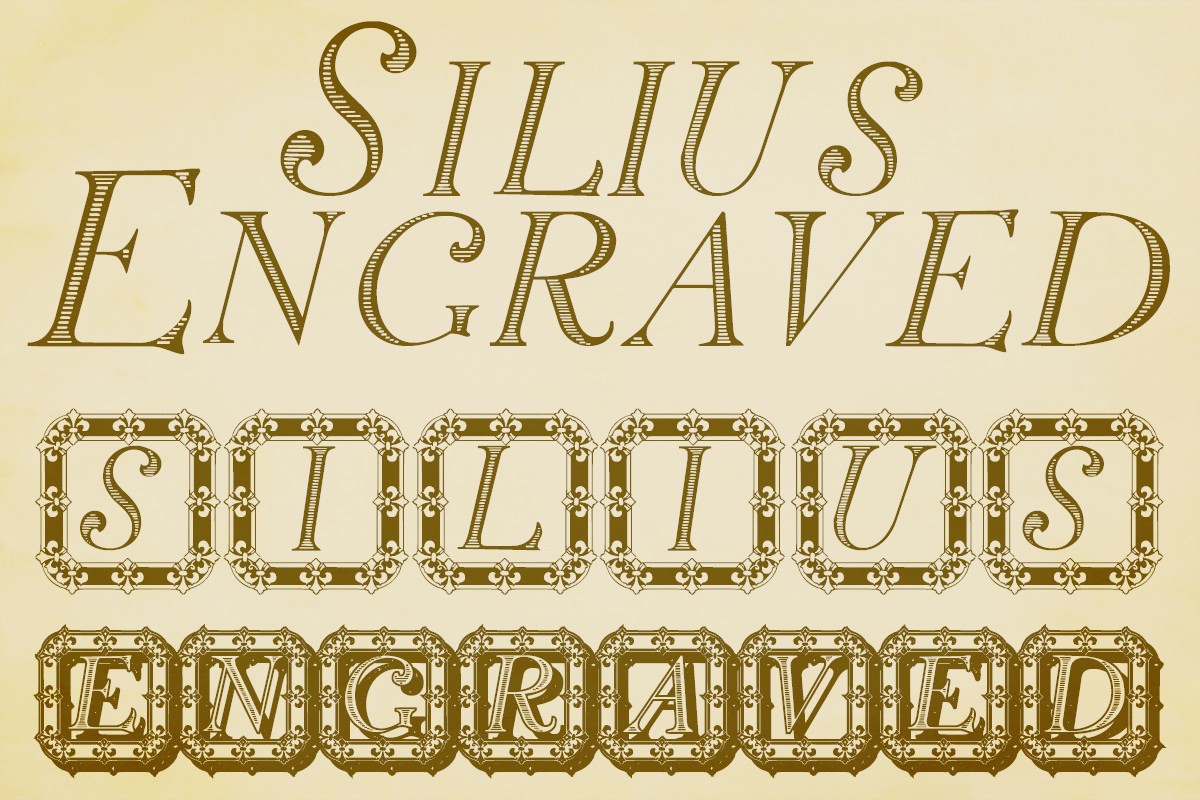 Font Silius Engraved