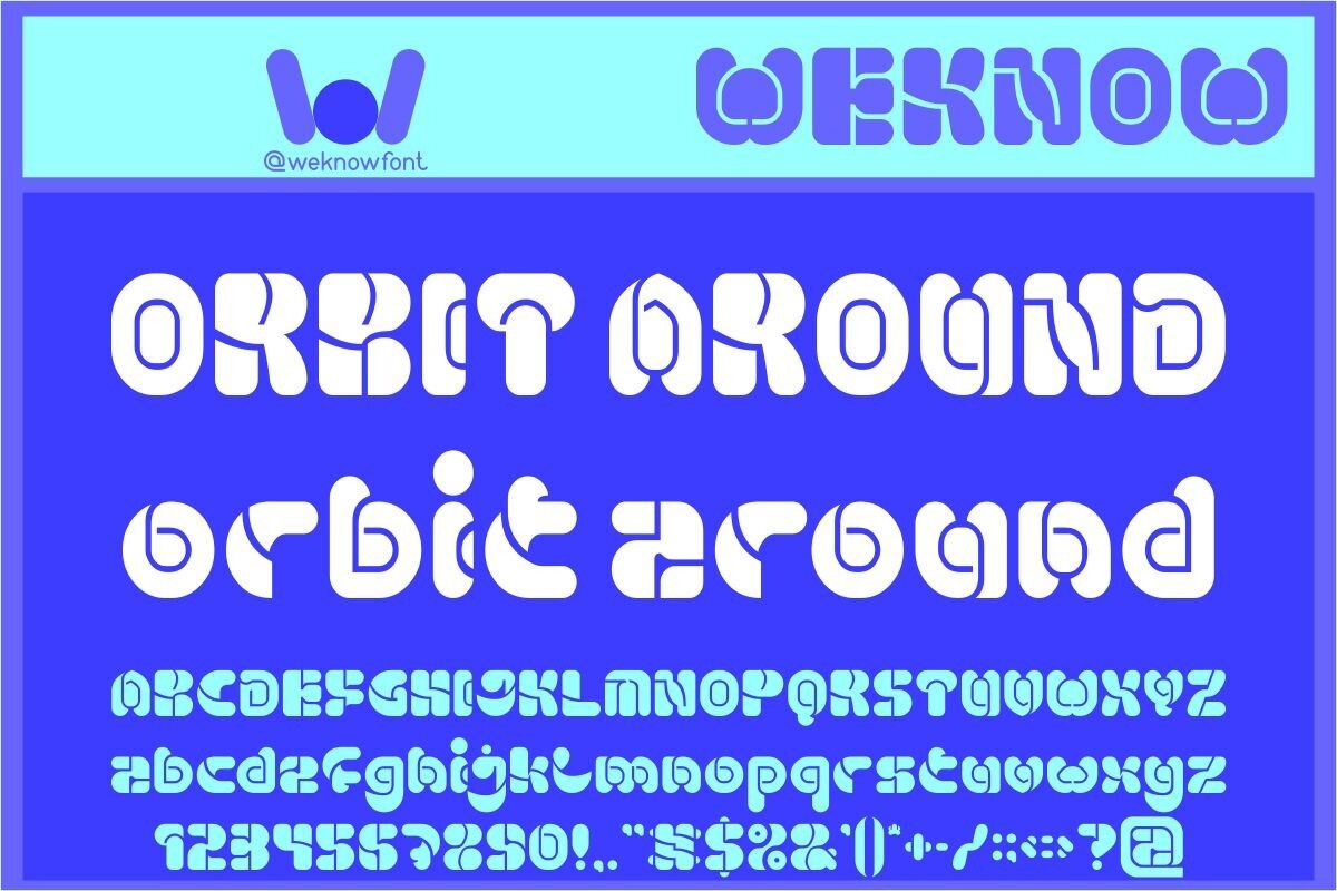 Font Orbit Around
