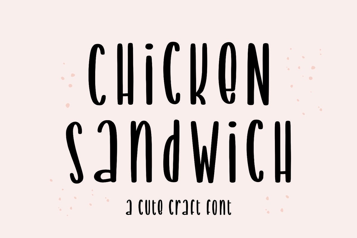 Font Chicken Sandwich
