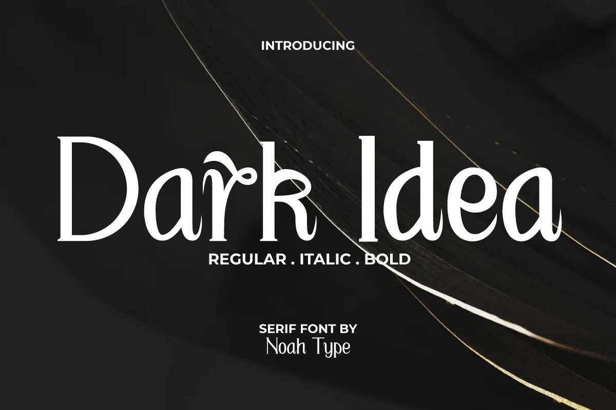 Font Dark Idea