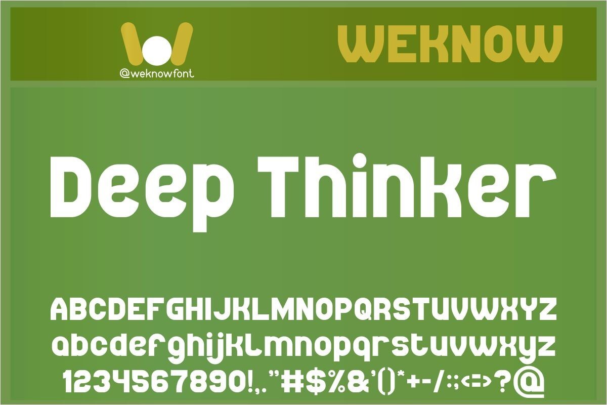 Font Deep Thinker