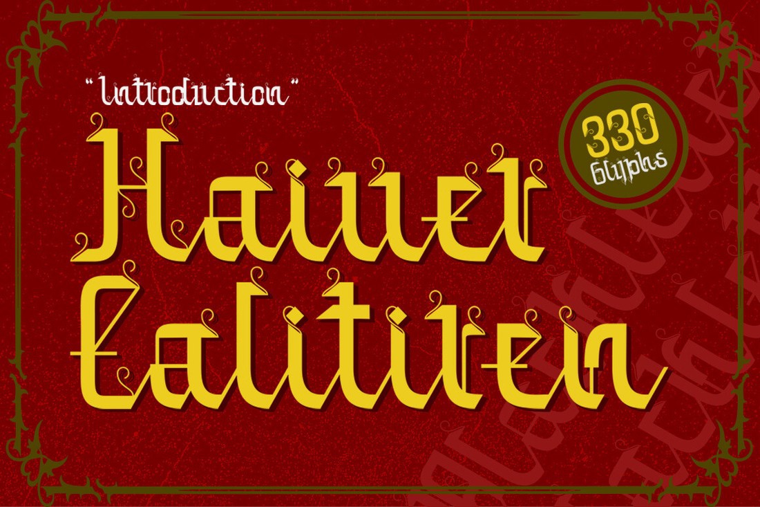 Font Haiver Ealitiren
