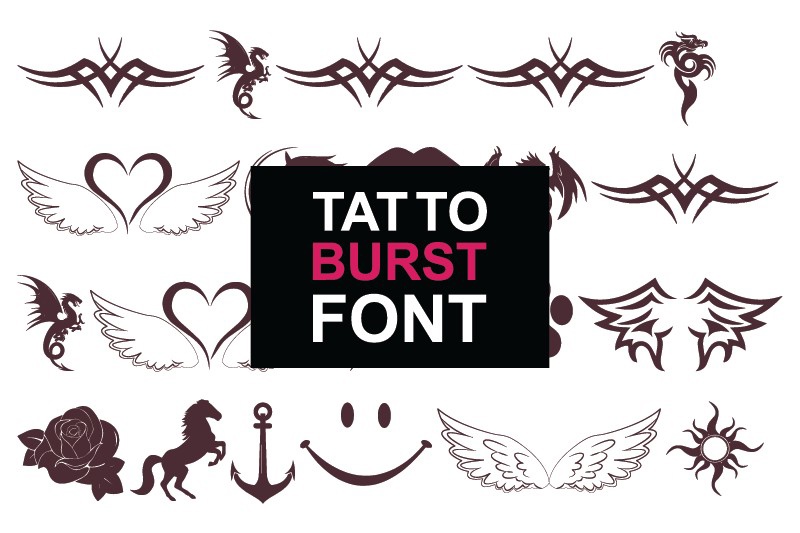 Font Tatto Burst