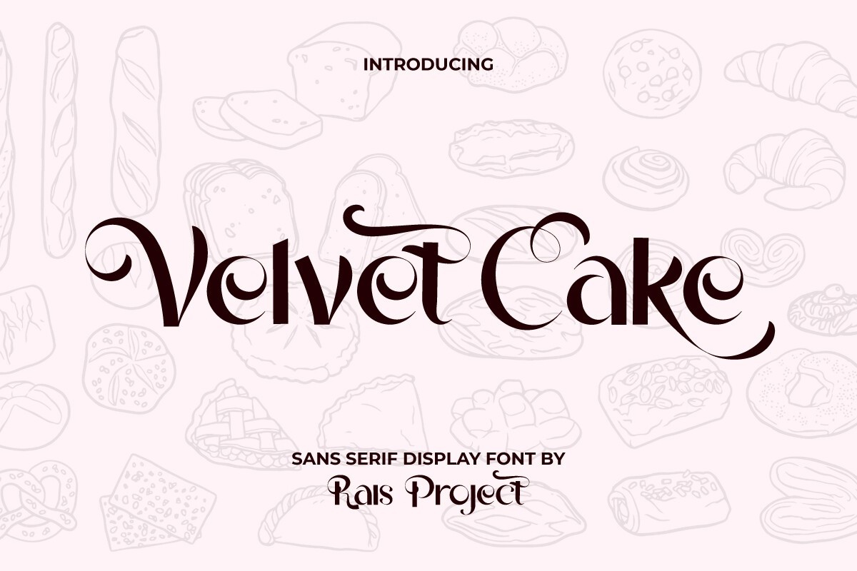 Font Velvet Cake