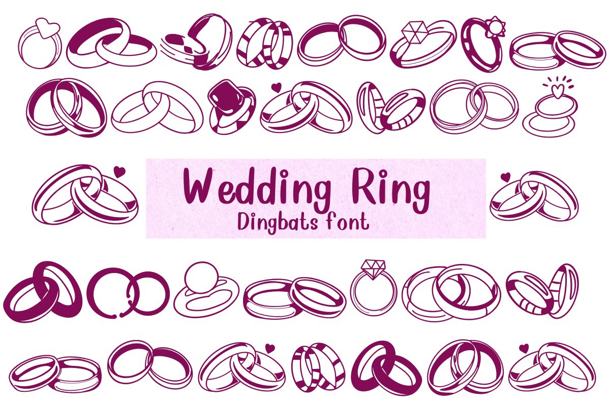 Font Wedding Ring