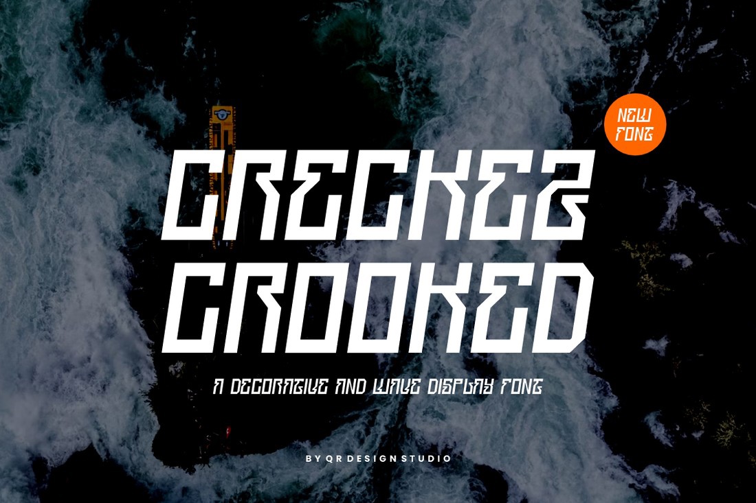 Font Creckez Crooked