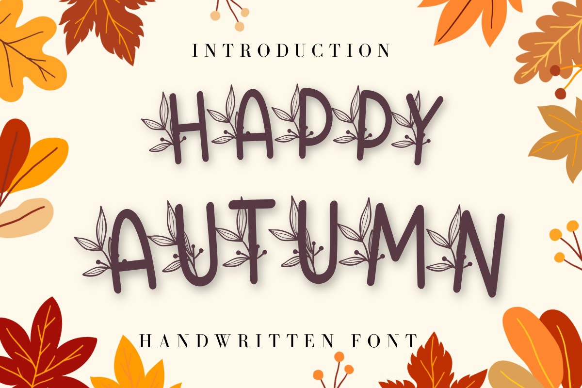 Font Happy Autumn