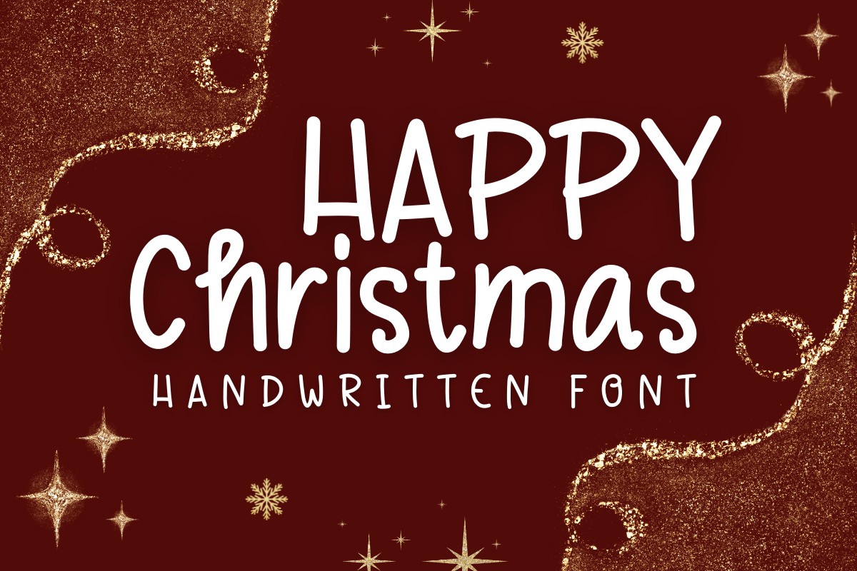 Font Happy Christmas