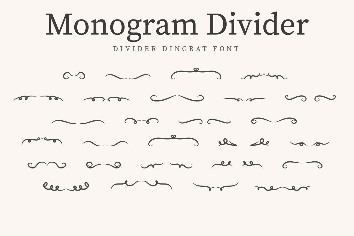 Font MonogramDivider