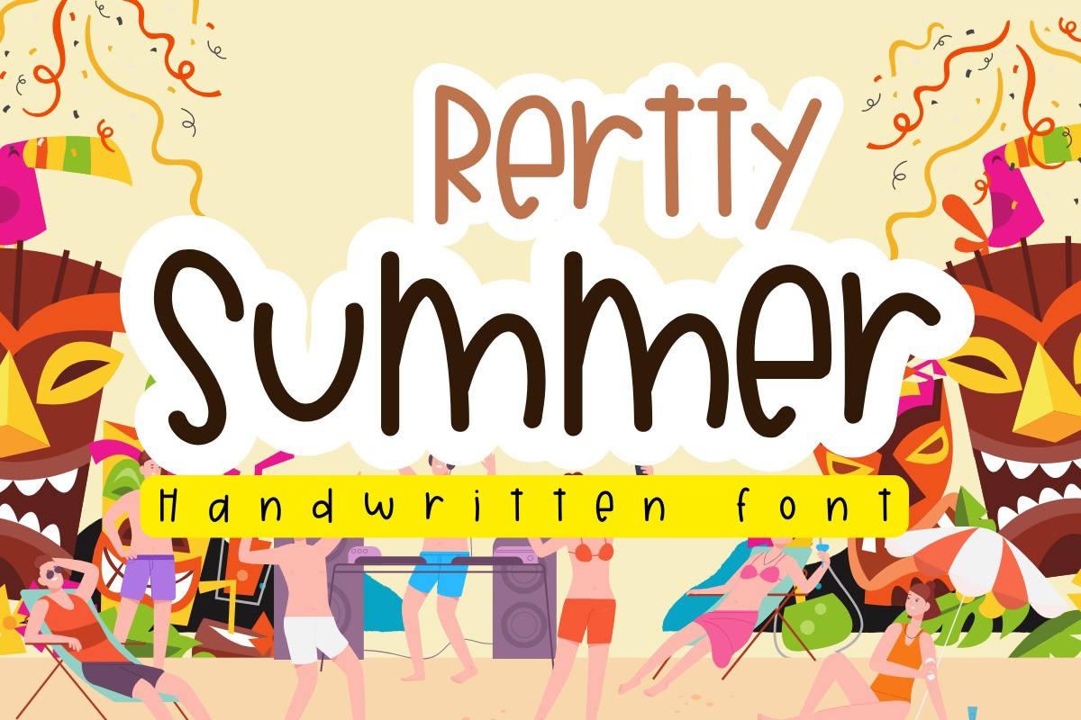 Font Rertty Summer
