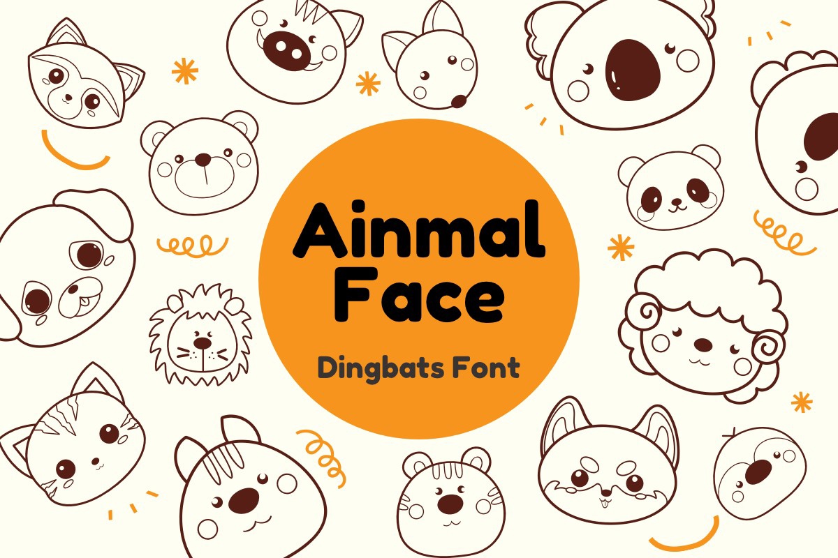Font Animal Face