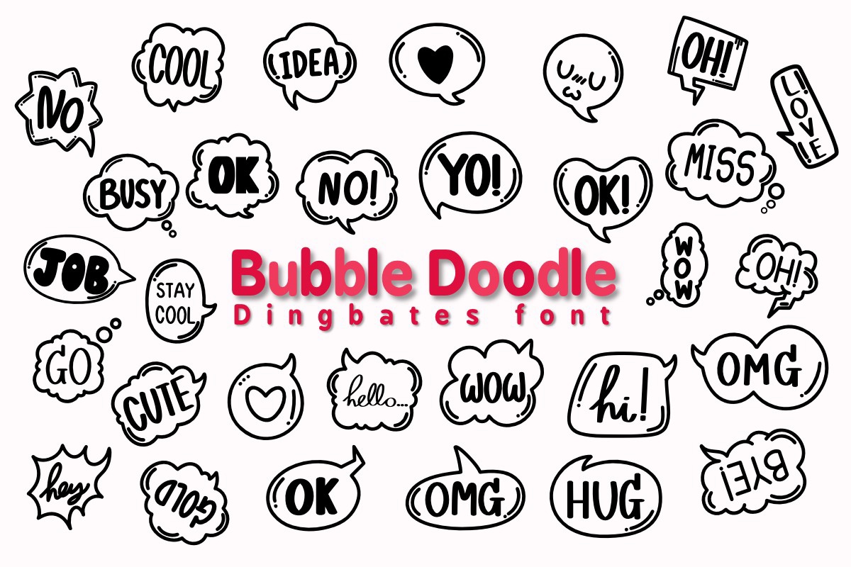 Font Bubble Doodle