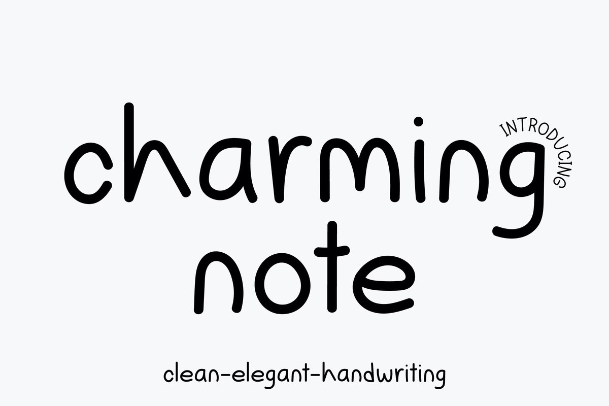 Font Charming Note