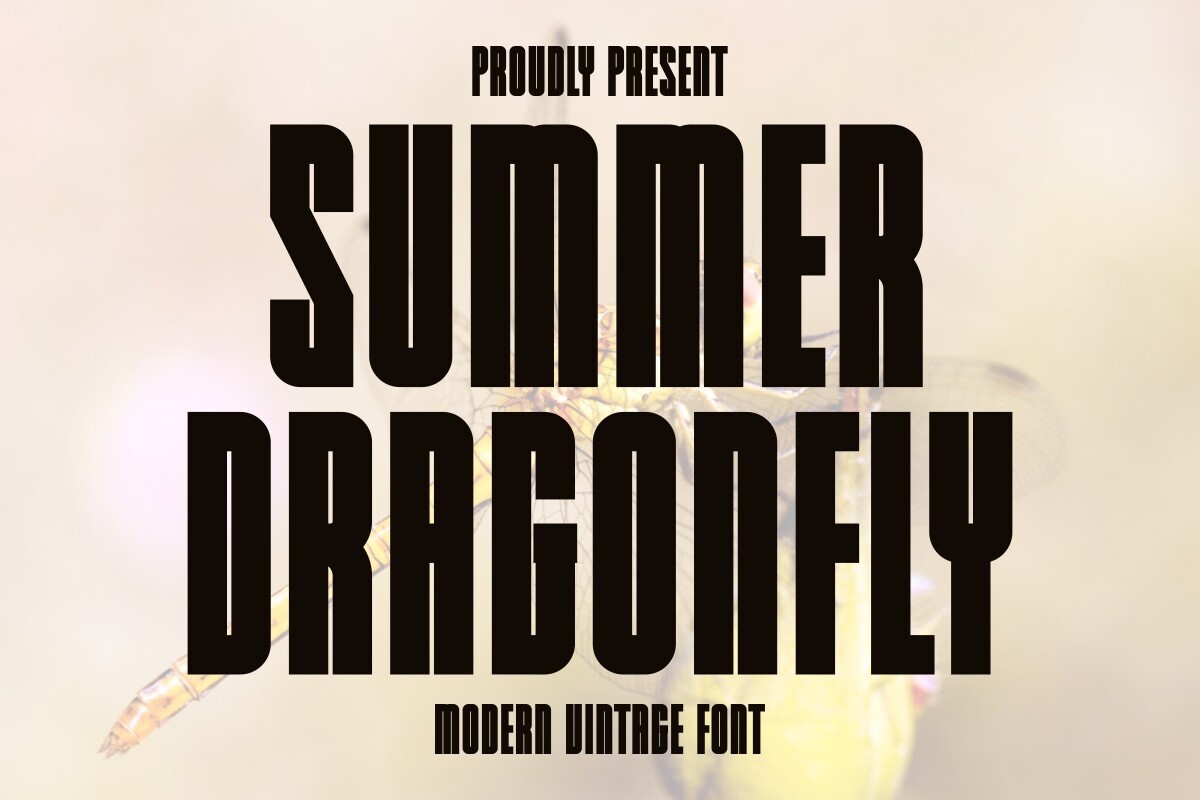 Font Summer Dragonfly