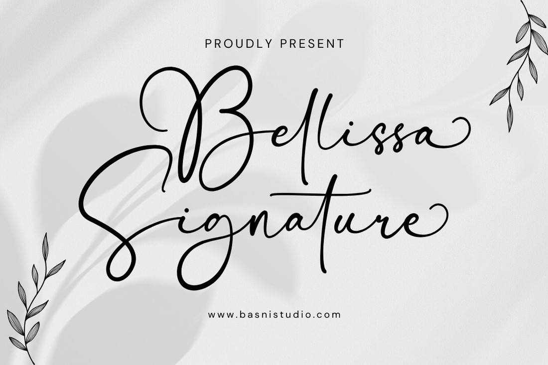 Font Bellissa Signature