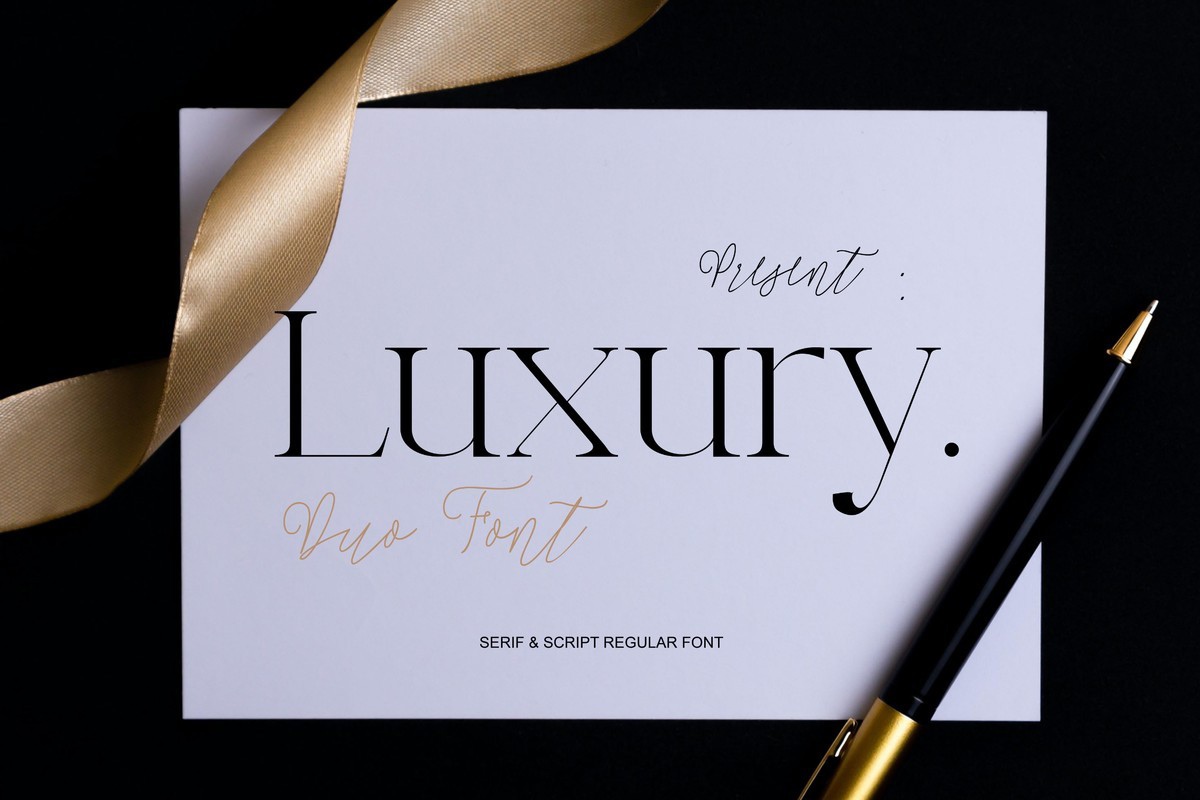 Font Luxury Duo