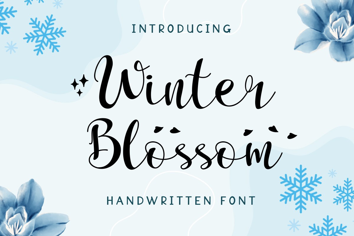 Font Winter Blossom