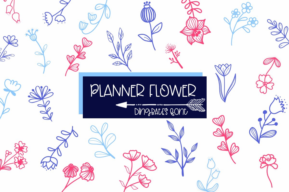 Font Planner Flower