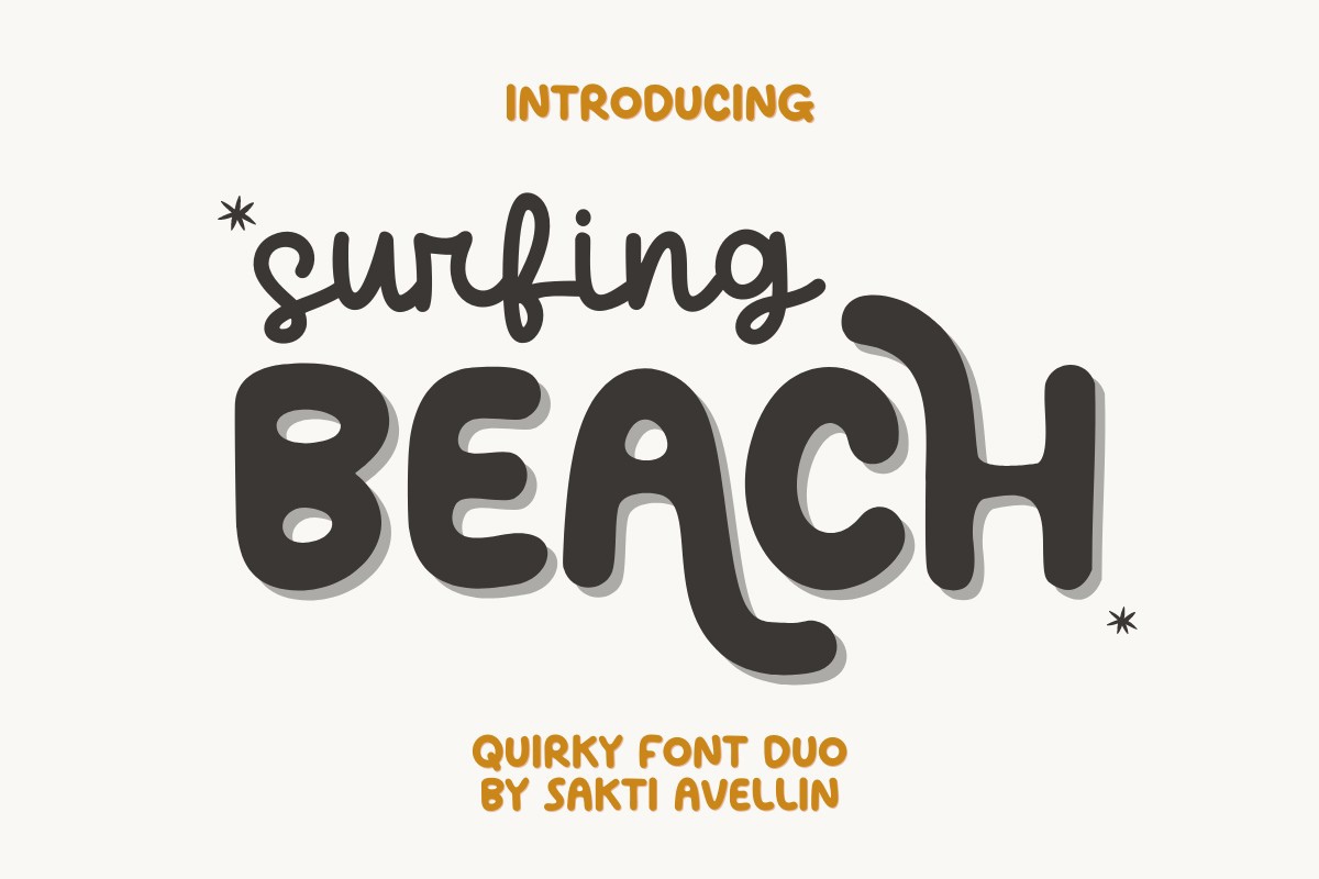Font Surfing Beach Duo