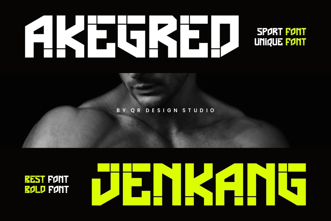 Font Akegred Jenkang
