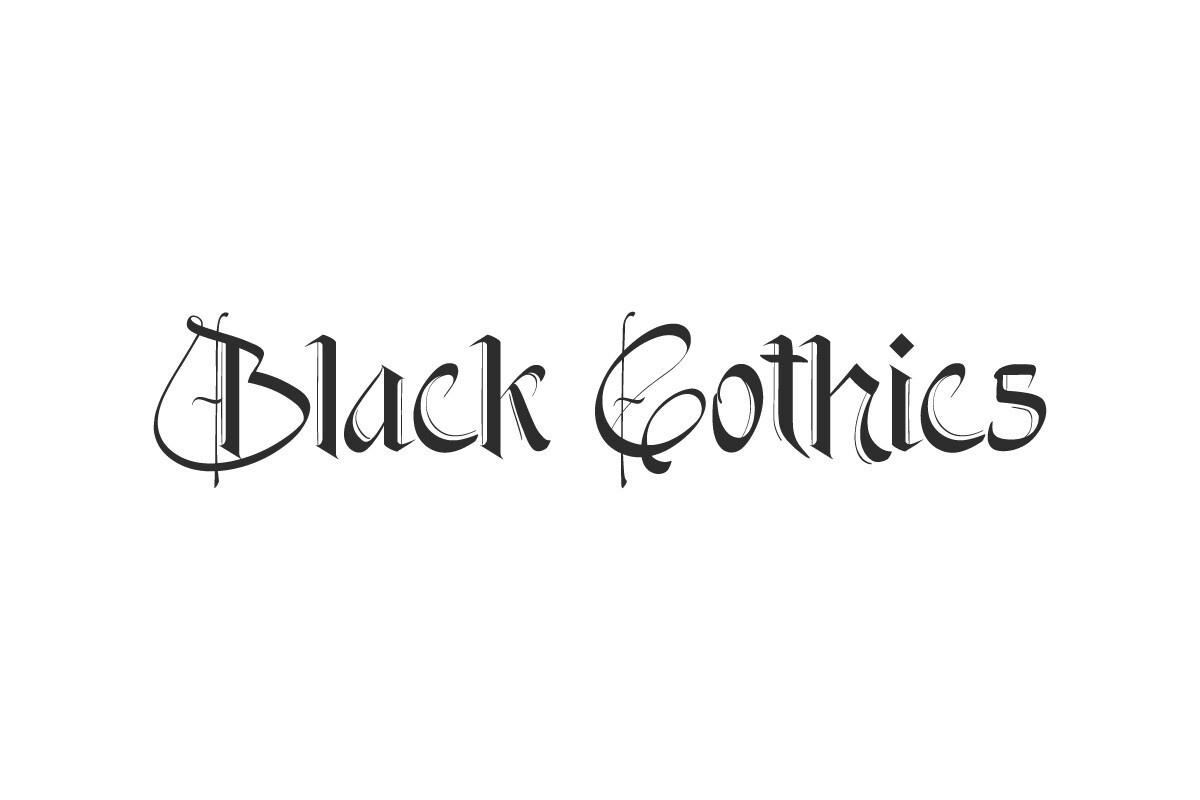 Font Black Gothics