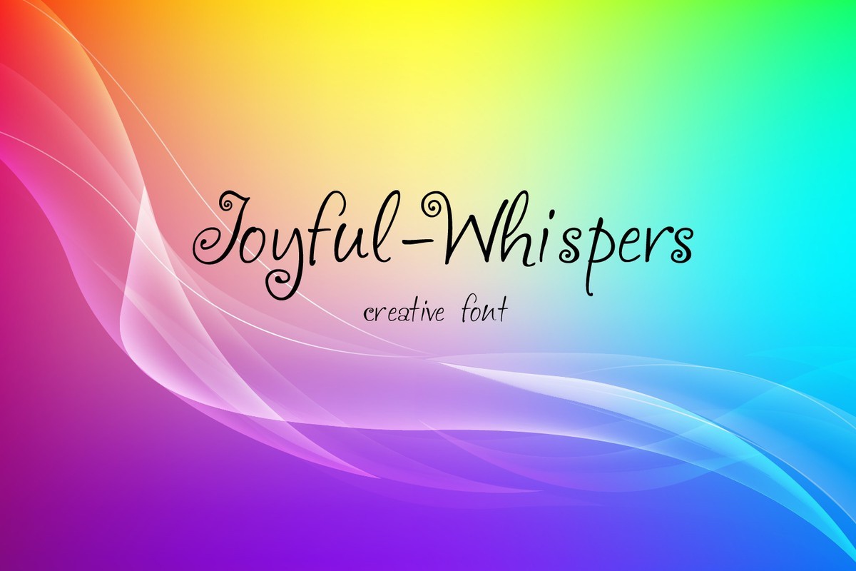 Font Joyful Whispers