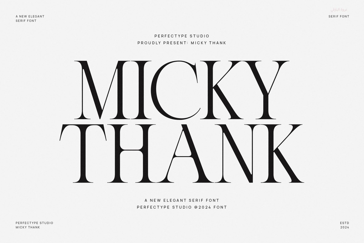 Font Micky Thank