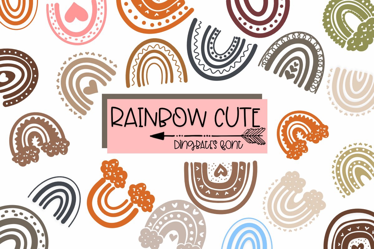 Font Rainbow Cute