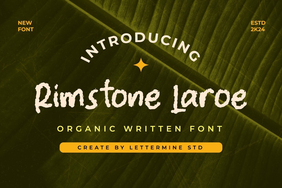 Font Rimstone Laroe