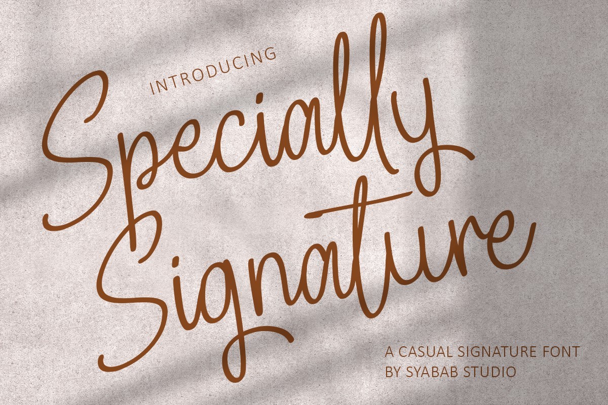 Font Specially Signature