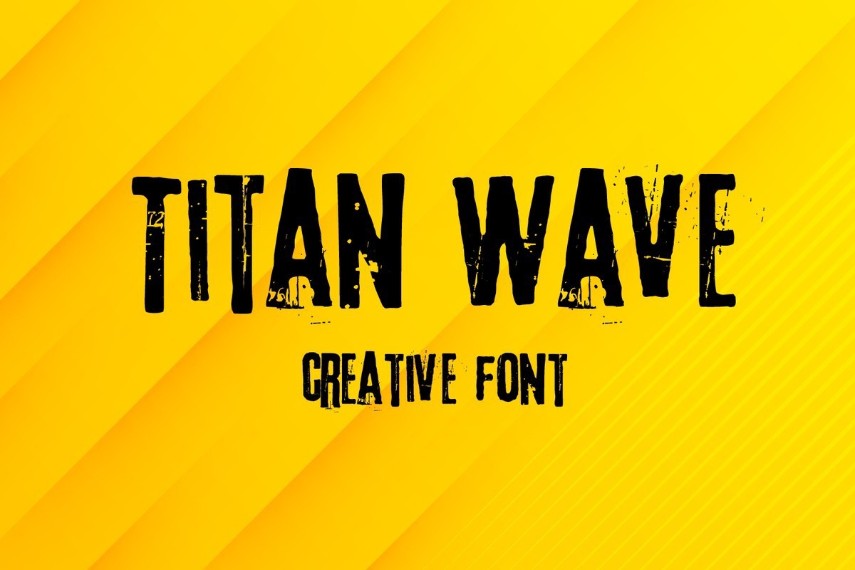 Font Titan Wave