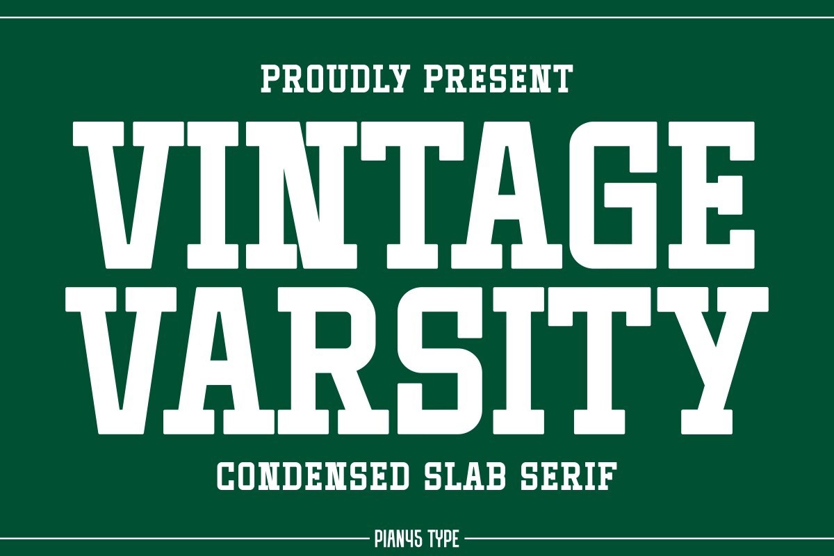 Font Vintage Varsity