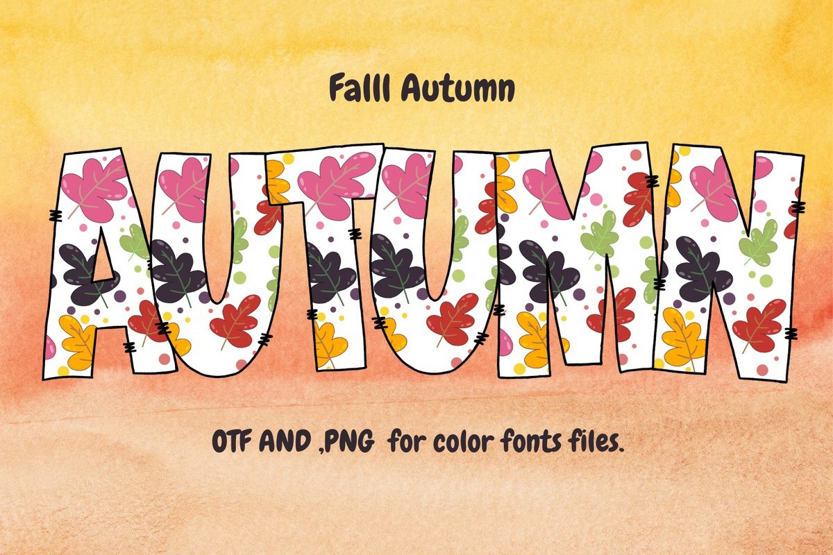 Font Fall Autumn