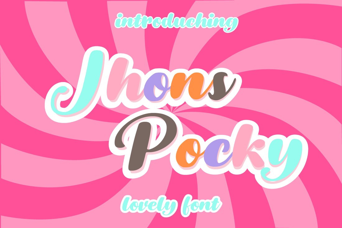 Font Jhons Pocky