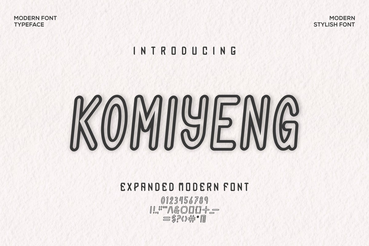 Font Komiyeng