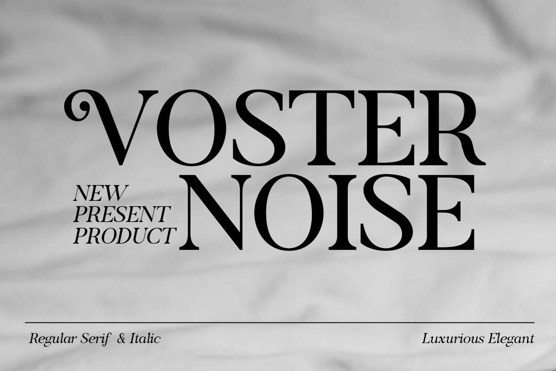 Font Voster Noise