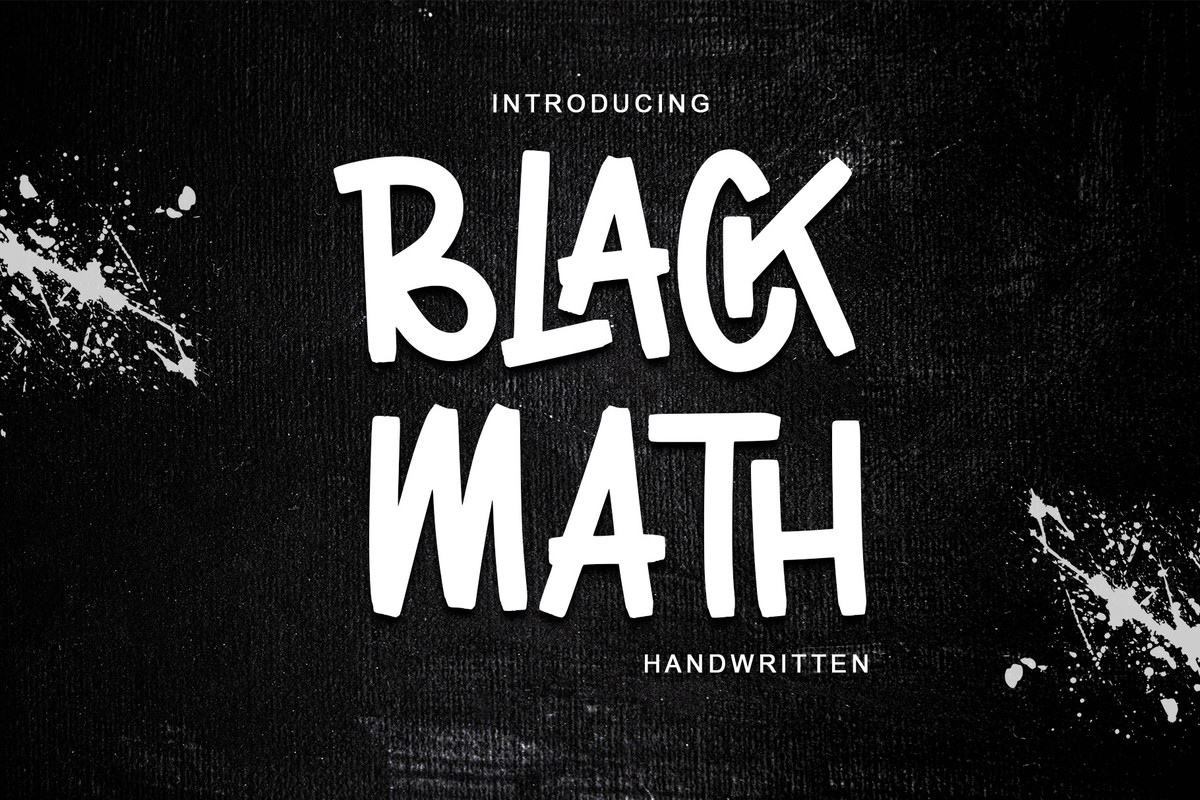 Font Black Math