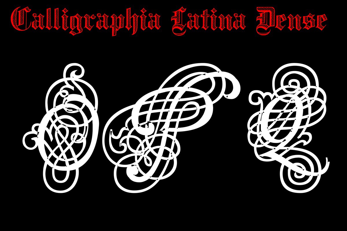 Font Calligraphia Latina Dense