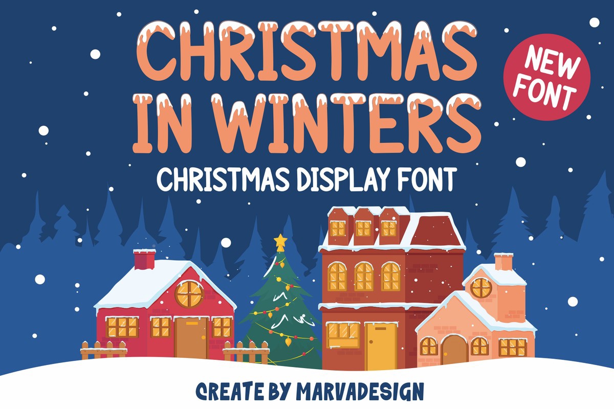 Font Christmas in Winters