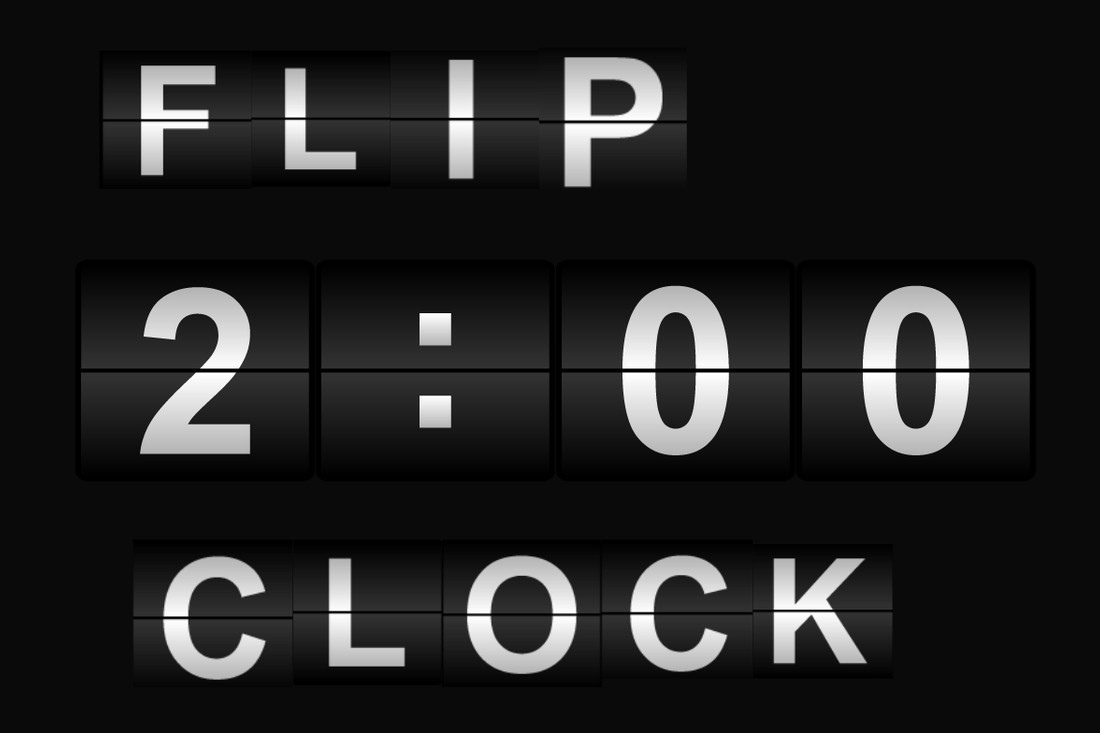 Font Flip Clock