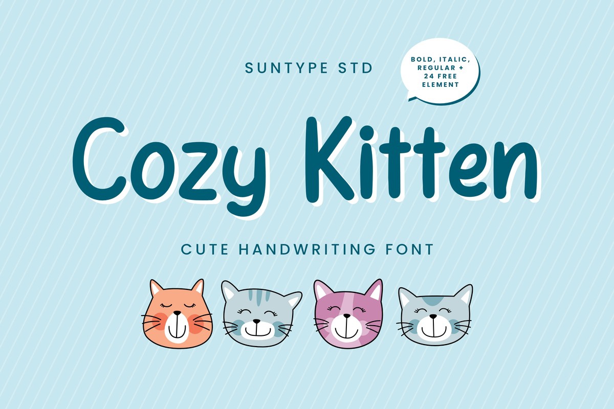 Font Cozy Kitten