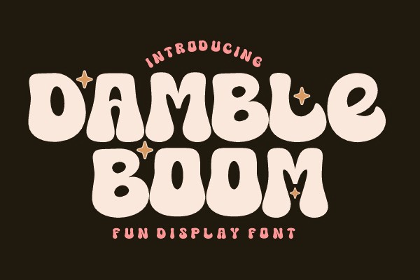 Font Damble Boom